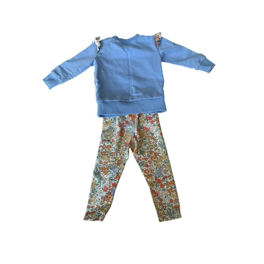 Grace & James Baby Blue Top Bottom Set Size 18M
